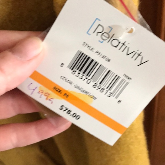 Mustard Color Peacoat - Picture 3 of 5